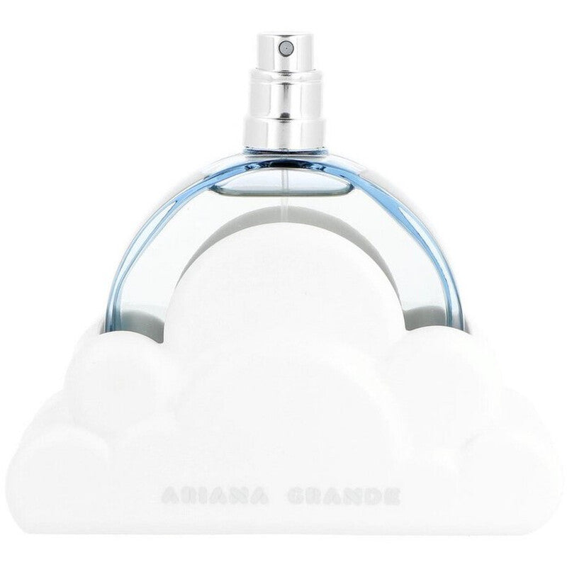 Ariana Grande Cloud Eau de Parfum Spray for women, 3.4 oz tester, featuring a sleek bottle with cloud-inspired design.