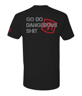 Black Mask Divers GDDS shirt in black, featuring a comfortable fit and stylish design, perfect for casual wear.