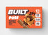 BUILT Peanut Butter Cup Puff, a snack puffs treat with creamy peanut butter flavor and chocolate coating, displayed in a close-up image.