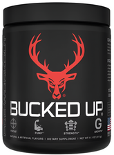 Bucked Up Pre-Workout by Comito Wellness in a container, featuring energy, performance, and focus ingredients for athletes.