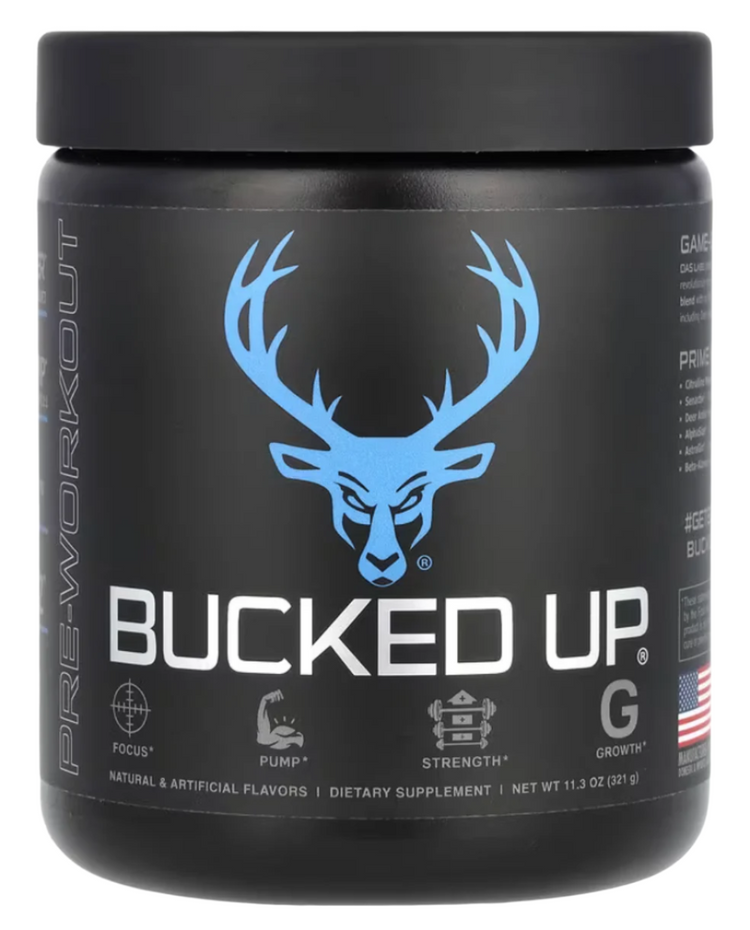 Comito Wellness Bucked Up Pre-Workout energy and focus supplement with koala and Australian fruit flavor, 30 servings.