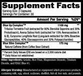 Controlled Labs Blue Up testosterone booster supplement bottle with 30 servings, designed for natural hormone support.