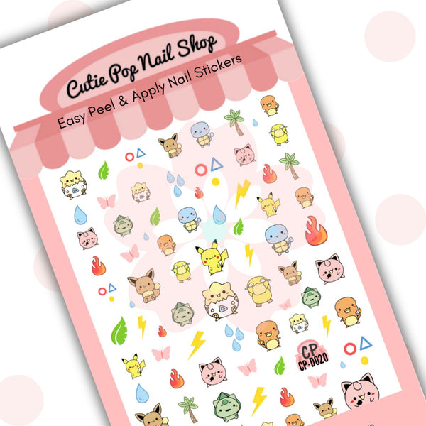 Cutie Pop Nail Shop Elements kit with colorful nail art accessories and tools for creative manicure designs