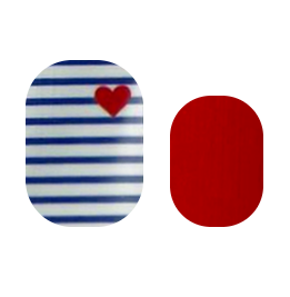 Cutie Pop Nail Shop Ahoy Matey nail strips featuring nautical pirate-themed designs on white background.