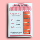Orange you happy? Cutie Pop Nail Shop nail strips in vibrant orange with playful design, perfect for a fun manicure.