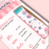 Pastel Evolution nail strips by Cutie Pop Nail Shop displayed on a neutral background with vibrant pastel colors and floral patterns.