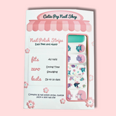 Pastel Evolution nail strips by Cutie Pop Nail Shop featuring soft pastel colors and trendy nail art designs.