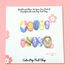 Short round press-on nails by Cutie Pop Nail Shop featuring twinkling butterfly designs for a stylish, easy-to-wear manicure.