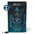 Large bag of ENERGYbits Spirulina, a natural green superfood supplement from ENERGYbits, shown in a resealable bag.