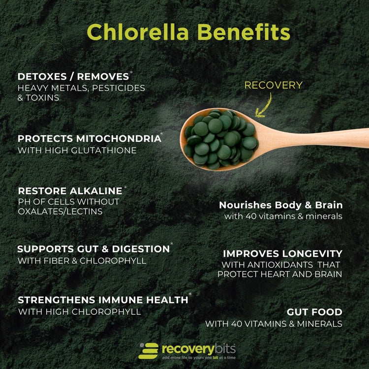 RECOVERYbits® small bag of ENERGYbits subscription with natural, nutrient-dense algae tablets for recovery and energy support.