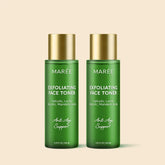 Maree Daily Glow Exfoliating Toner bottle with clear liquid and label, designed for gentle skin exfoliation and refreshment.