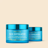 Maree Face Polishing Scrub and Exfoliator in a jar, showing creamy texture with small exfoliating beads for youthful skin.