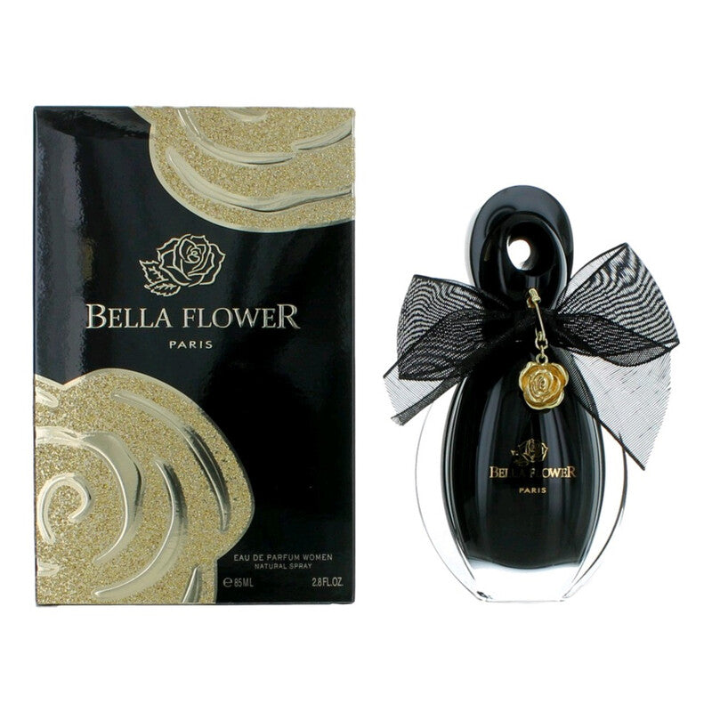 Farmacias Savia Bella Flower by Gemima 2.8 oz EDP spray with floral fragrance and elegant packaging.