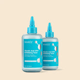 Maree Glow Boost Glycolic Face Toner bottle with clear liquid, featuring a label and pump dispenser for exfoliating skincare.
