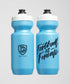 Light blue Goal Five G5 Purist 22oz water bottle for training, with a sleek design and spill-proof lid.