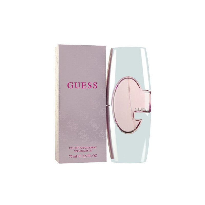 Guess Ladies EDP perfume spray 2.5 oz in a sleek bottle, designed for women, with floral and fruity fragrance notes.