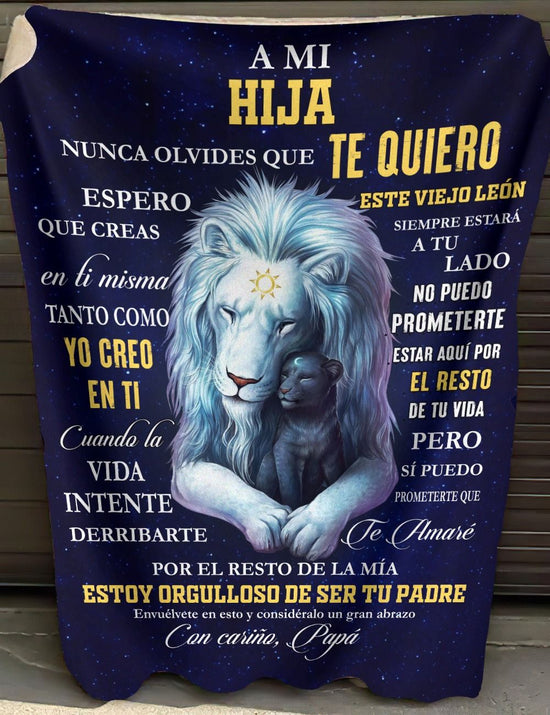 Manta para Hija – Regalo de Consuelo y Calidez de Papá Manta Acolchada de Forro Polar Sherpa NTTDsp (SKUB11-70)