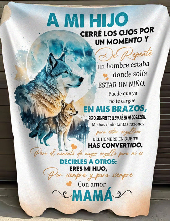 MANTA PARA HIJO – REGALO DE COMODIDAD Y CALOR DE MAMÁ Manta acolchada de forro polar Sherpa NTTDsp