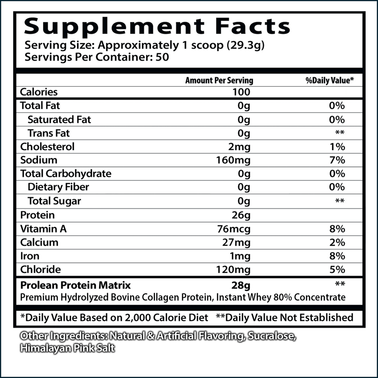 Insane Labz ProLean dual protein powder container with nutritional label, 50 servings, designed for muscle support and fitness.