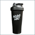 White Insane Laz Shaker Cup with black lid, 24oz capacity, featuring the Insane Labz branding for fitness and supplement use