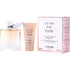 Lancome La Vie Est Belle gift set with 1.7 oz perfume and body lotion, featuring elegant packaging and floral fragrance details.
