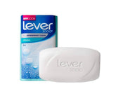 Six bars of Lever 2000 Original Clean soap in a pack, showing the classic packaging and soap bars from Farmacias Savia.