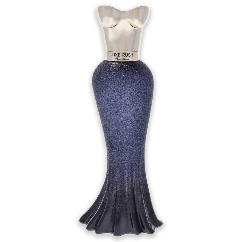 Paris Hilton Luxe Rush Eau de Parfum spray for women, 3.4oz, featuring a sleek bottle and elegant design.