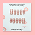 Magnetic Heart Cat-Eye Press-On Nail Set
