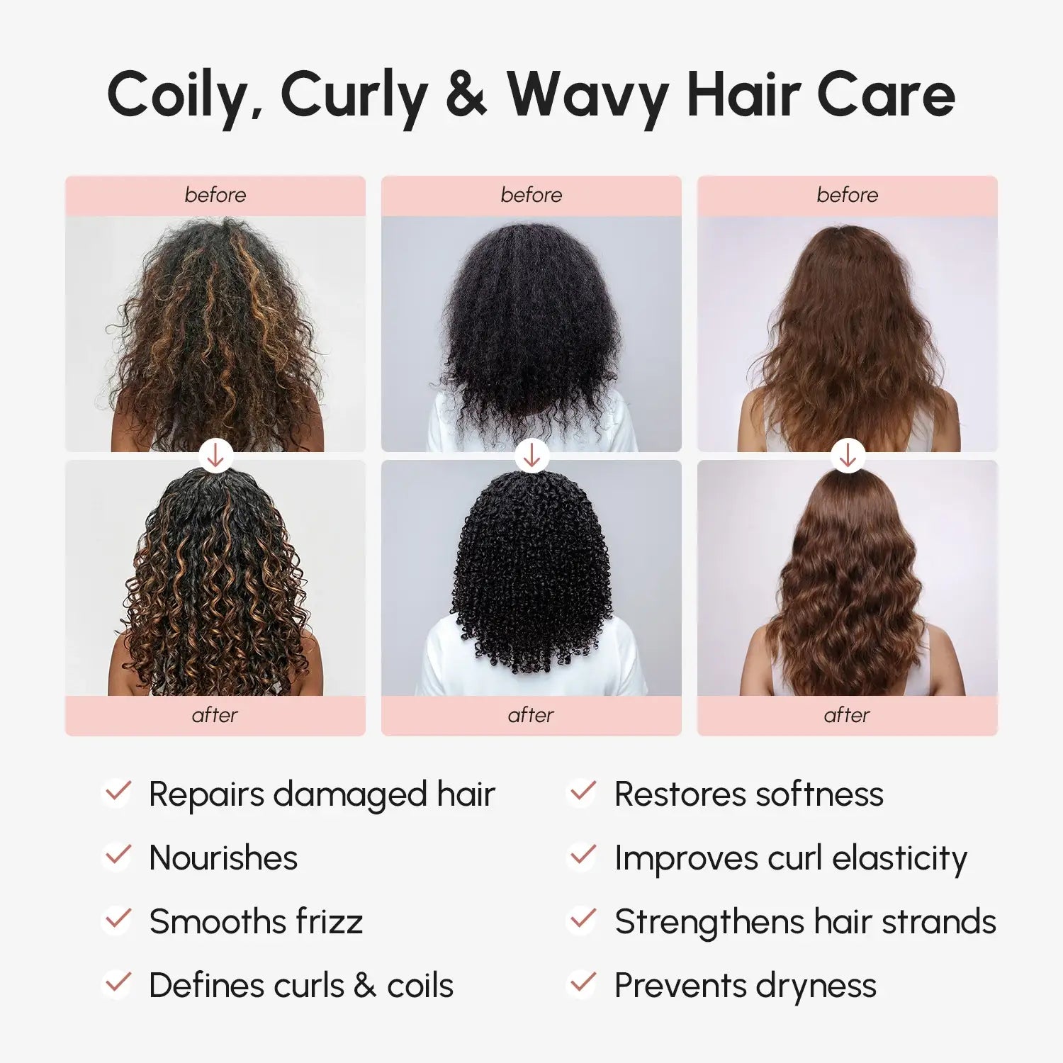 Maree Curl Repair Hair Mask in a jar, smooth and creamy texture, designed for nourishing and restoring curly hair.