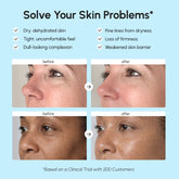 Maree Deep Moisture Collagen Face Cream jar with cream visible, designed for hydrating and nourishing skin.
