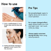 Maree Deep Moisture Collagen Face Cream jar with cream visible, showcasing smooth, hydrating skincare for the face.