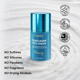 Maree Deep Moisture Collagen Face Cream jar with a white lid, showcasing the hydrating skincare product for glowing skin.