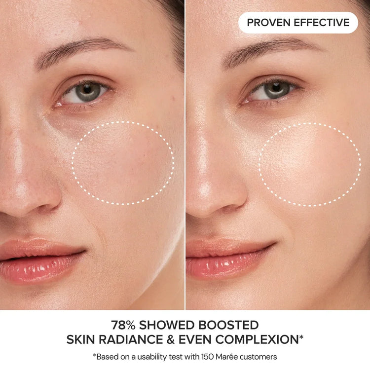 Maree Glycolic Acid Pads in a jar, 80-piece facial skincare treatment for exfoliation and brightening.
