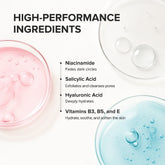 Maree Glycolic Acid Pads 80 pcs, facial skincare product for exfoliating and renewing skin, displayed in a clear container