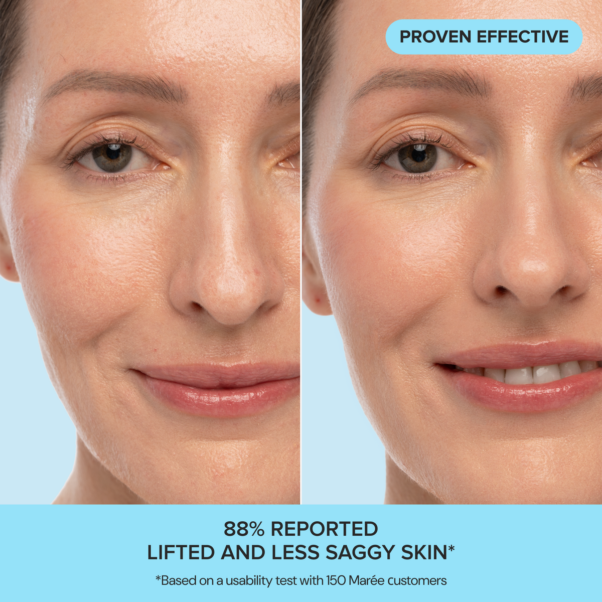 Maree Retinol & Collagen Anti-Age Cream jar with a smooth, luxurious texture, showcasing the product&