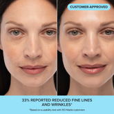 Maree Retinol & Collagen Anti-Age Cream jar showing smooth cream inside, designed for youthful skin and skincare routine.