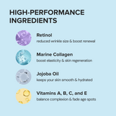 Maree Retinol & Collagen Anti-Age Cream jar with a white lid, showcasing the skincare product on a clean background.