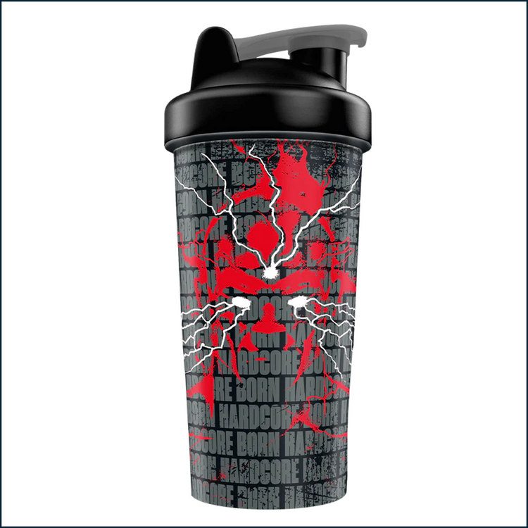 28oz Mutant "Weak Minds Die" shaker cup featuring bold black and white design, perfect for fitness and supplement enthusiasts.