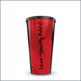 32oz Mutant Stadium Cup with lid from PoorBoySupplements.com, featuring bold Mutant logo and slogan design.