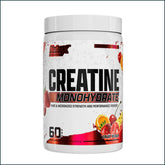 Nutrex flavored creatine monohydrate in fruit punch flavor, 60 servings, supplement powder for muscle support and energy.