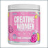 Nutrex Creatine for Women in Kre-Alkalyn form, 30 servings, featuring the supplement bottle with label and scoop inside.