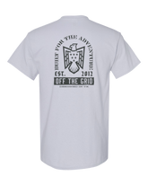 Black Soaring Eagle T-shirt by Off The Grid Surplus featuring a detailed eagle graphic on the front.