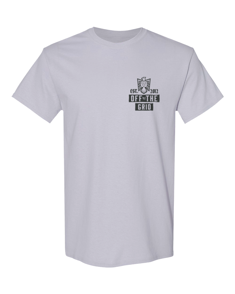 Black Soaring Eagle T-shirt by Off The Grid Surplus featuring a detailed eagle graphic on the front.