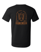Black Soaring Eagle T-shirt from Off The Grid Surplus featuring a detailed eagle graphic on the front.