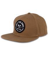 Black Jobsite Hat by Off The Grid Surplus, featuring a durable fabric construction and adjustable strap for a secure fit.