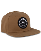 Black jobsite hat by Off The Grid Surplus featuring a sturdy brim and adjustable strap for workwear durability.