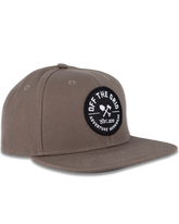 Black Off The Grid Surplus jobsite hat with a curved brim and adjustable strap for a comfortable, durable workwear accessory.