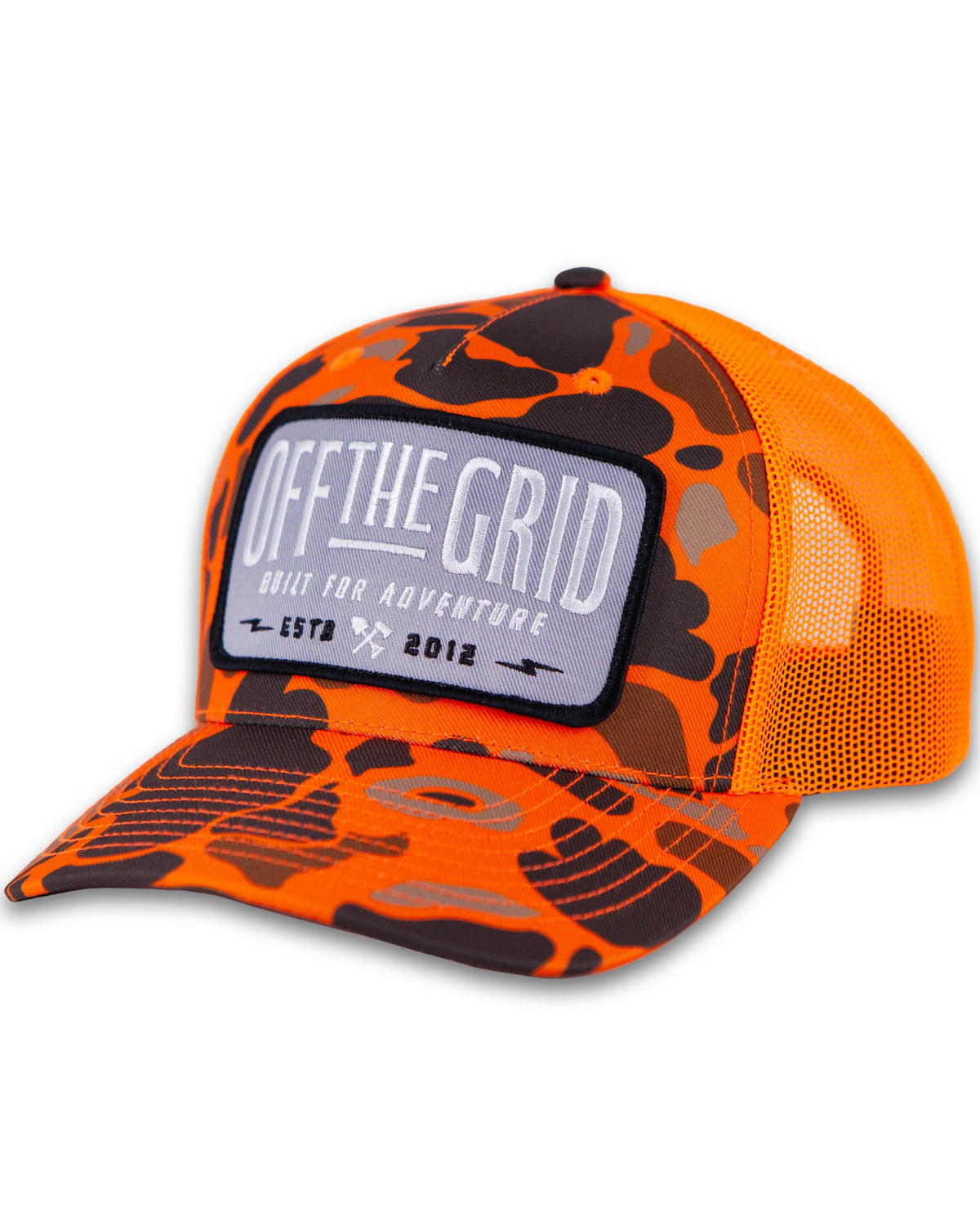 Off The Grid Surplus Ranch Hand Hat in sable duck camo with black accents, rugged and durable outdoor hat.