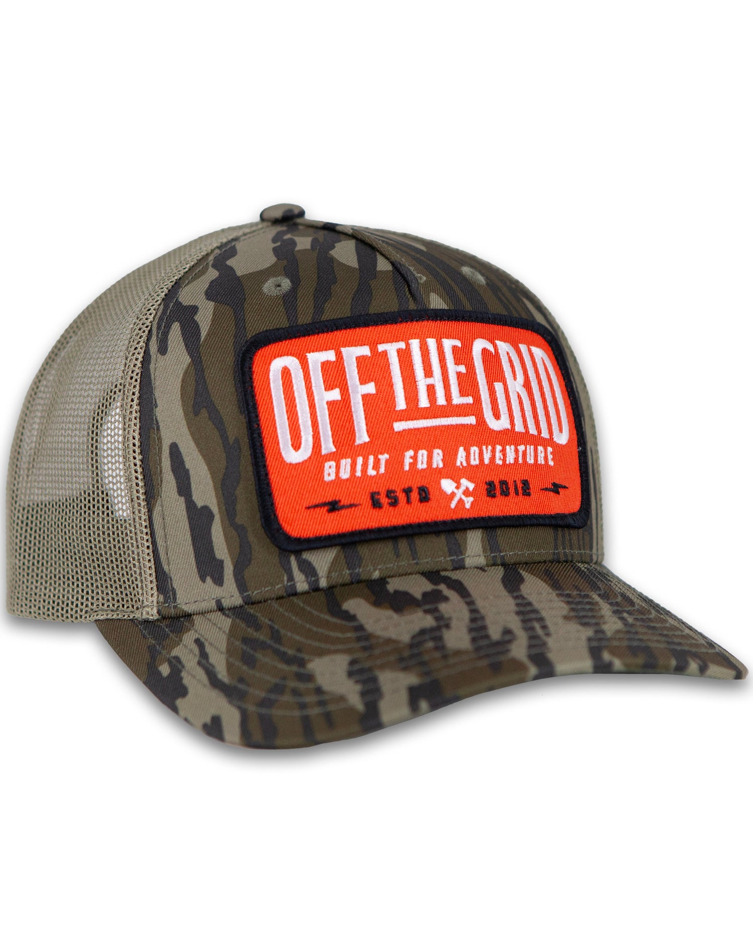 Off The Grid Surplus Ranch Hand Hat in sable duck camouflage with black brim, outdoor style and durable design.