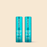 Maree Instant Eye Smoother Balm in a sleek stick form, designed to reduce puffiness and brighten the under-eye area.